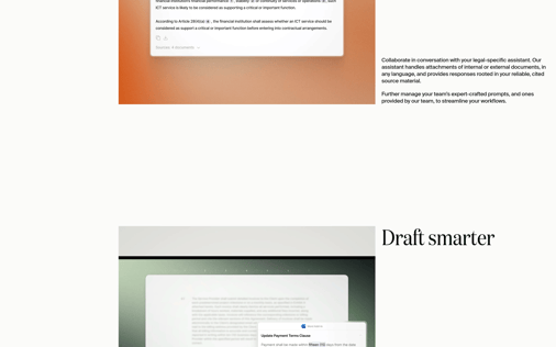 Features section preview