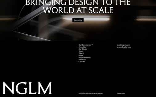 Footer section preview