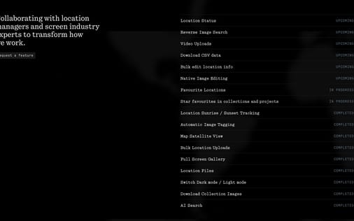 Feature section preview