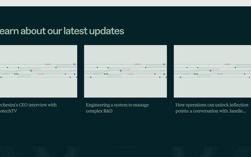 Blog section preview