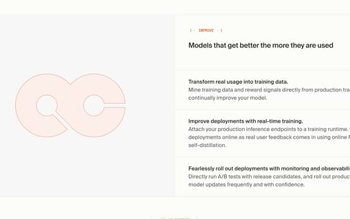 Feature section preview