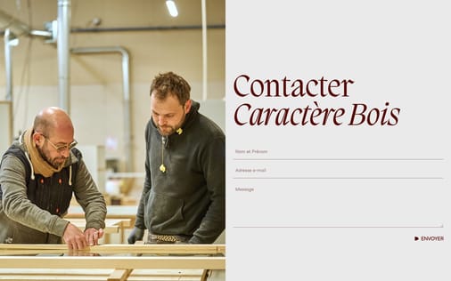 Contact section preview
