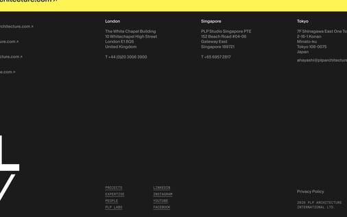Footer section preview