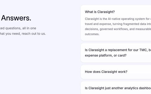 FAQ section preview