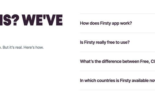 FAQ section preview