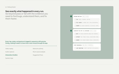 Feature section preview
