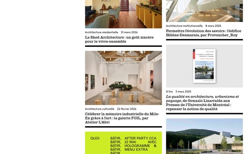 Blog section preview