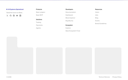 Footer section preview