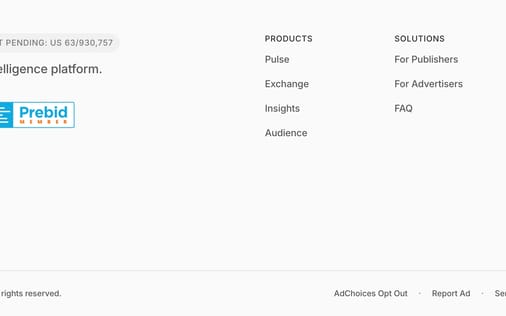 Footer section preview