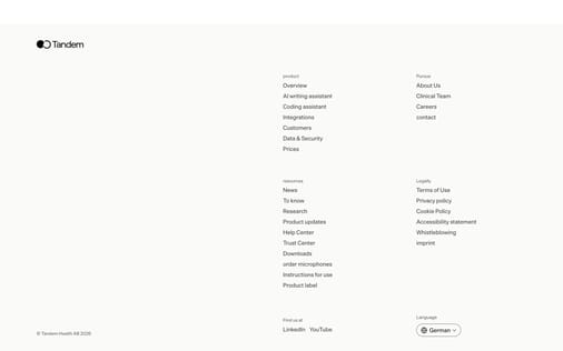 Footer section preview
