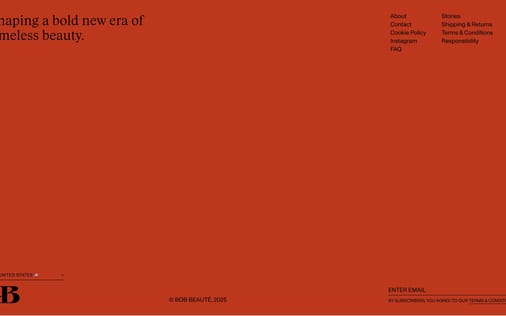 Footer section preview