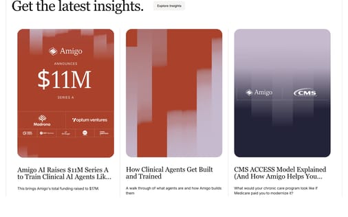 Blog section preview