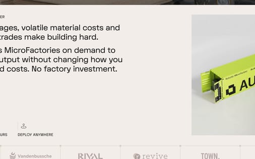 Value Proposition section preview