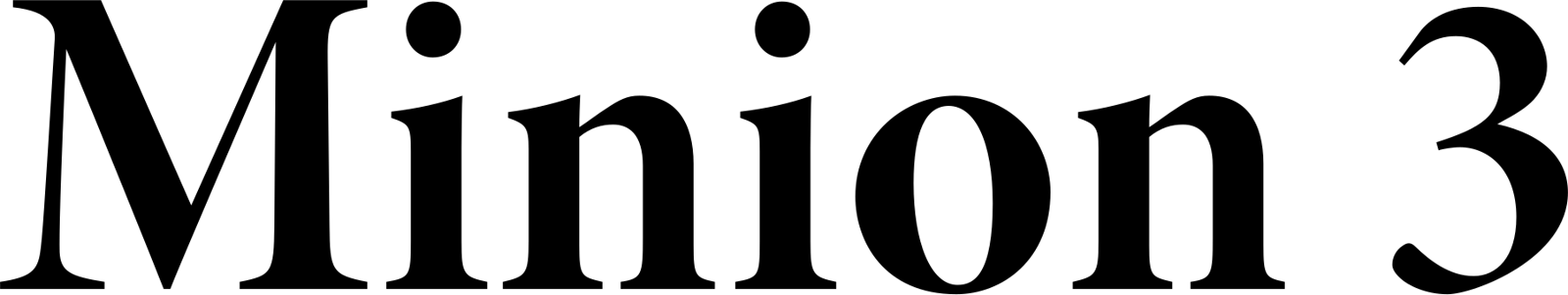 Minion 3 typeface preview