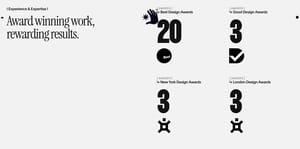 Awards section preview