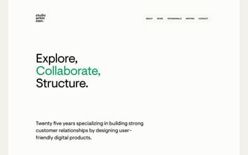 Anton Sten website preview