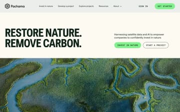 Pachama website preview