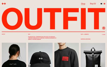 Outfit website preview