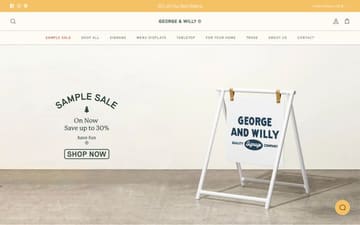 George & Willy website preview