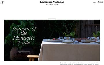 Emergence Magazine website preview