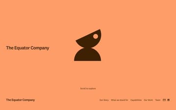 The Equator Company website preview