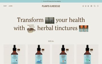 Plants to the Rescue website preview
