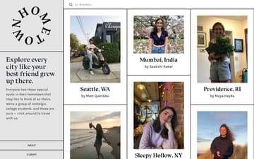 Hometown website preview
