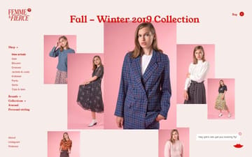 Scandinavian Fashion Webshop | Femme & Fierce website preview