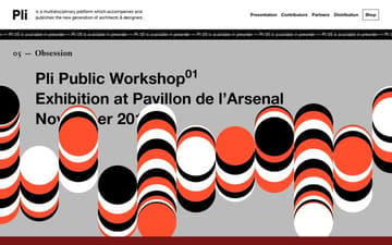 Pli editions website preview