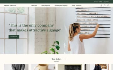 George and Willy website preview