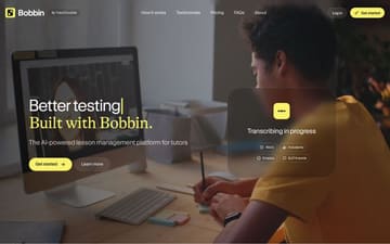 Bobbin website preview