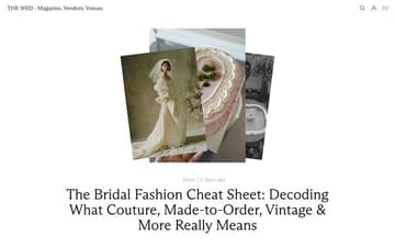 The Wed website preview