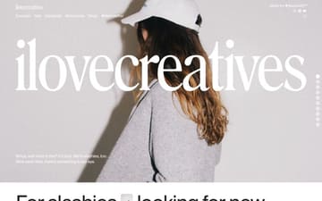 Ilovecreatives website preview