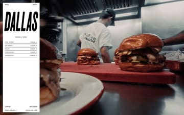 Dallas Burger website preview