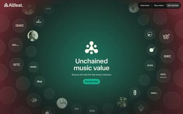 Allfeat website preview