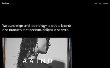 Decimal website preview