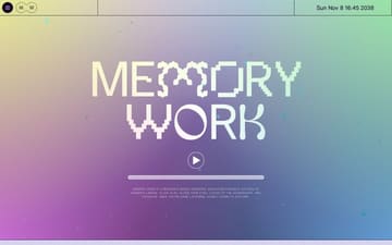 Memory Work website preview