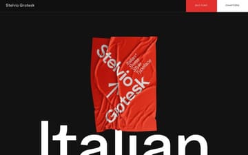 Stelvio Grotesk - A Italian Swiss Style Typeface website preview