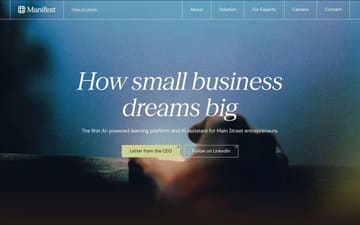 Manifest website preview