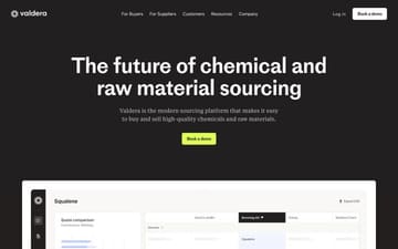 Valdera website preview