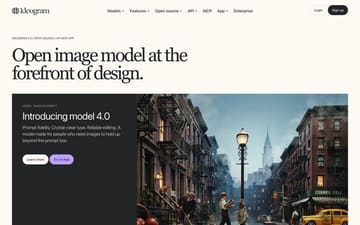 Ideogram website preview