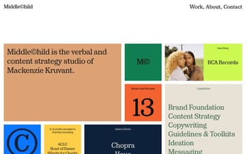 Middle Child website preview