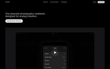 Frames website preview