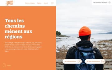Place aux jeunes en région website preview