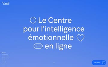 Le CIEL (Centre pour l’intelligence émotionnelle en ligne) website preview