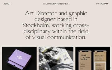 Studio Lina Forsgren website preview