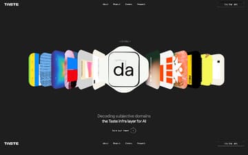 Tastelabs website preview