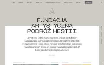 Artystyczna Podróż Hestii website preview