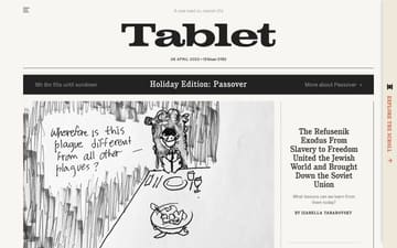 Tablet Magazine website preview