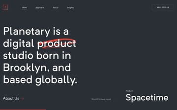 Planetary website preview